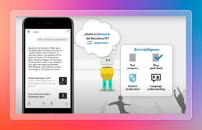 Mobile chatbot with bot intelligence features.