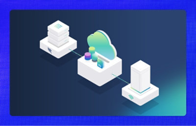 Image containing some clouds and blocks