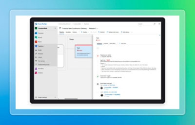 A computer screen displaying a message with text visible.