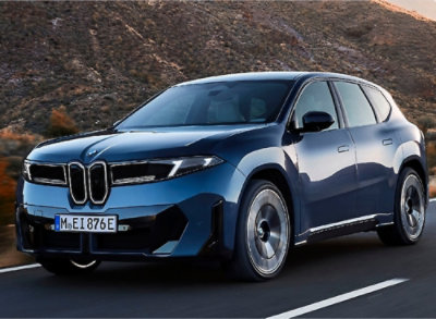 Electric SUV on road