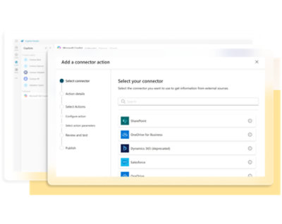 Configure and connect Microsoft Copilot with external data sources and actions.