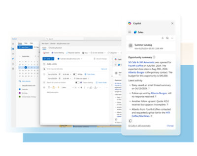 A computer screen shows an email being written in a desktop application on the left