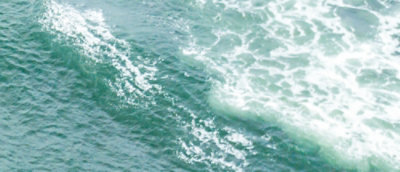 A close-up of a wave