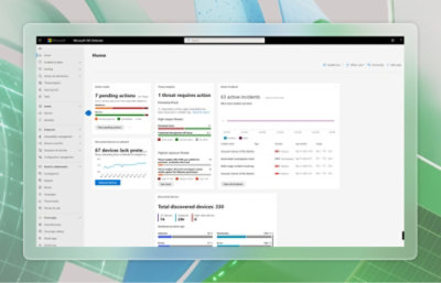 Снимок экрана с панелью мониторинга Microsoft 365 Defender.