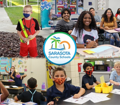 Колаж групи людей у класі.