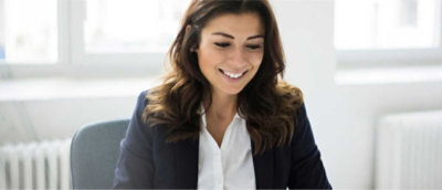 A person smiling at the camera