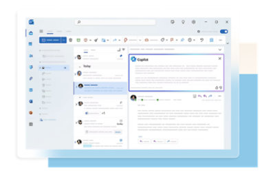 A screen shot of the microsoft outlook email app.