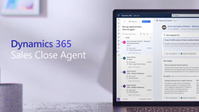 Zrzut ekranu przedstawiający agenta finalizacji w aplikacji usługi Dynamics 365 Sales.