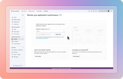 Monitor your application performance for azure AI 