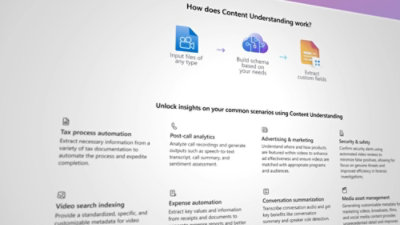 Screenshot of a computer screen displaying Content understanding.