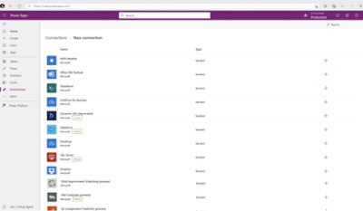 Στιγμιότυπο οθόνης ψηφιακής διασύνδεσης που εμφανίζει διάφορες ρυθμίσεις παραμέτρων εφαρμογών σε ένα περιβάλλον παραγωγής