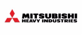 Black text MITSUBISHI HEAVY INDUSTRIES on a white background.