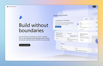 A screenshot of a computer displaying the text Build without boundaries.
