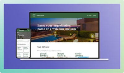 A mobile phone and tablet with a website design