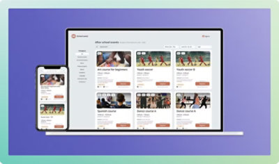 A laptop, tablet, and phone displaying a sports website