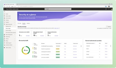 A screenshot of the azure security dashboard
