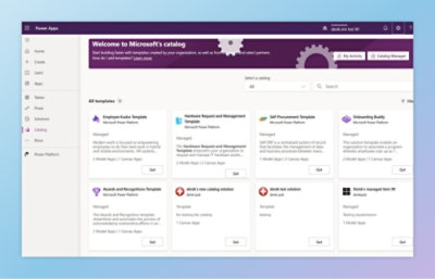 A screenshot of a computer displaying Welcome to Microsoft's catalog.