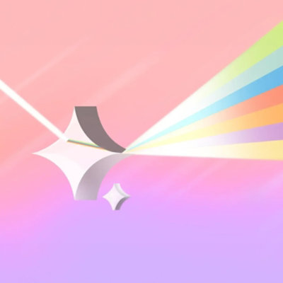 3D image of 7 colour splitting