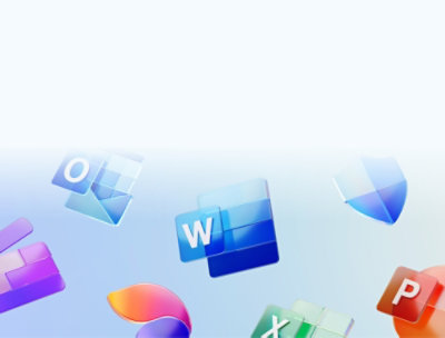 O, P, W harflerini içeren mavi ve beyaz bir logonun yakın çekimi.