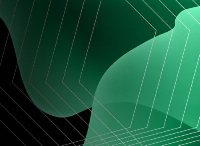 A green surface with white lines.