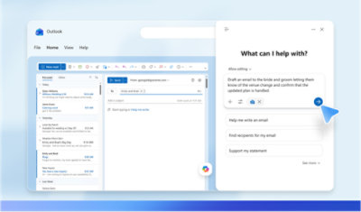 A screenshot of an email being drafted with Copilot