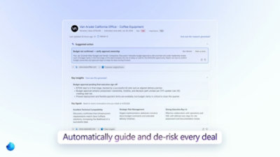 Sales deal dashboard with insights