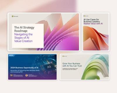 A book cover with a colorful wavy design and text about AI use cases for business leaders.