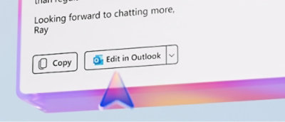 A screenshot of a computer screen displaying an email draft.