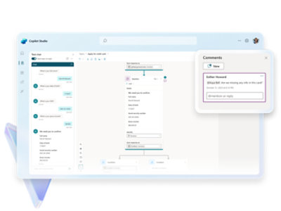 Captura de pantalla que muestra la característica de comentarios