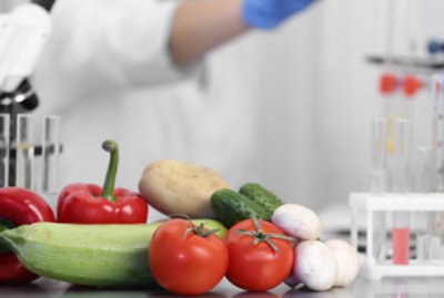 A close-up of vegetables