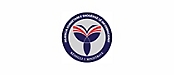 Logo của agjencia e mbështetjes së shoqërisë civile, với cuốn sách cách điệu và thiết kế lông vũ màu đỏ và màu lam