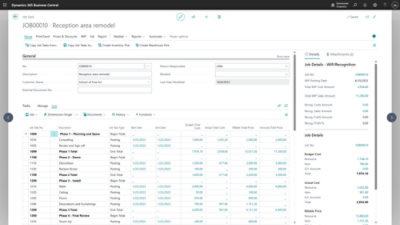 商務儀表板的螢幕擷取畫面。