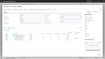 顯示與庫存水準相關的工作表之視窗。