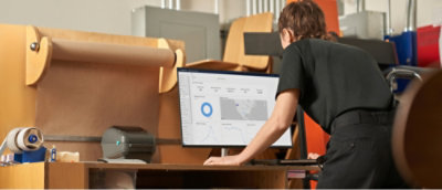 A person using a computer