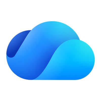 Stylized blue cloud icon with a flat design and subtle shading.