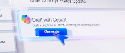 A close-up of a computer screen showing a drafting interface with text.