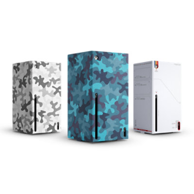 Image of three Xbox Series X Console Wraps 