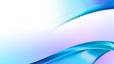 Abstract blue gradient waves and curved lines representing digital innovation and AI.