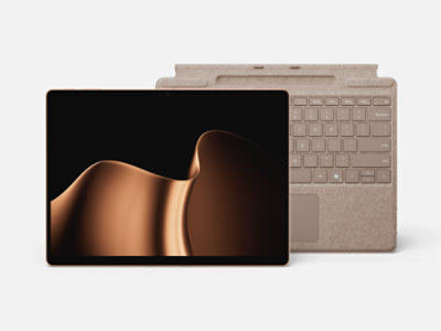 A Dune Surface Pro 13-inch (12th Edition) bundled with a matching Dune Flex Keyboard.