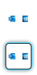Outlook and Calendar logos
