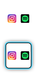 Instagram and Spotify