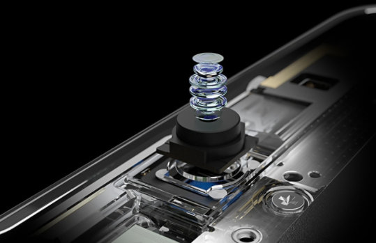 A close up of Surface Duo 2 internal front camera hardware.