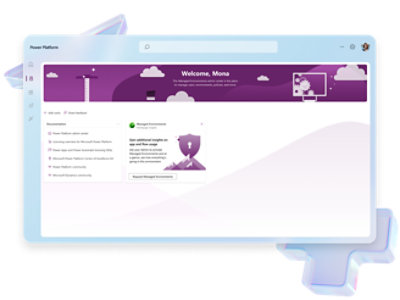 Captura de pantalla del centro de administración