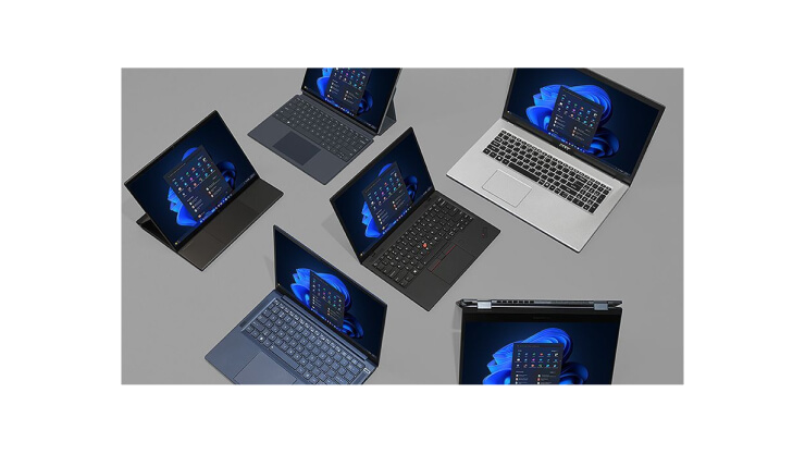 Image of a collage of Windows 11 Pro devices