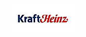 Logo of kraft heinz featuring the company name in blue and red text 