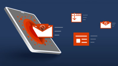  Et nettbrett med en melding