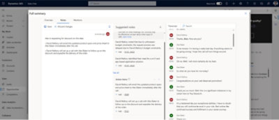 A screenshot of a computer screen showing post-call actions.