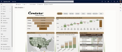 A screenshot of a computer screen showing Sales analytics