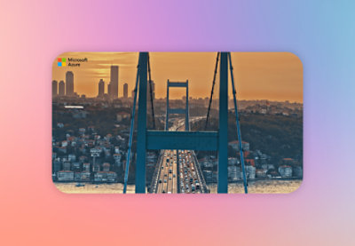 A busy cable bridge with cars driving symbolizing Microsoft Azure cloud services