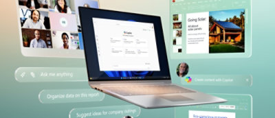 ノート PC の画像と背景にある一部の画像